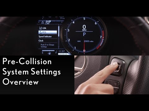 More information about "Video: How-To Pre-Collision System Settings in IS and NX | Lexus"