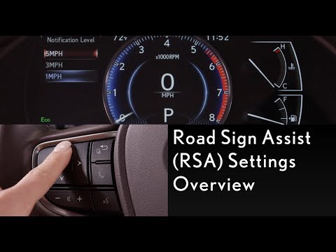 More information about "Video: How-To Adjust Road Sign Assist Settings | Lexus"